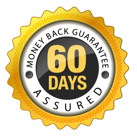Baker's Volume and Flavour Enhancer 60-day money-back guarantee badge — risk-free purchase