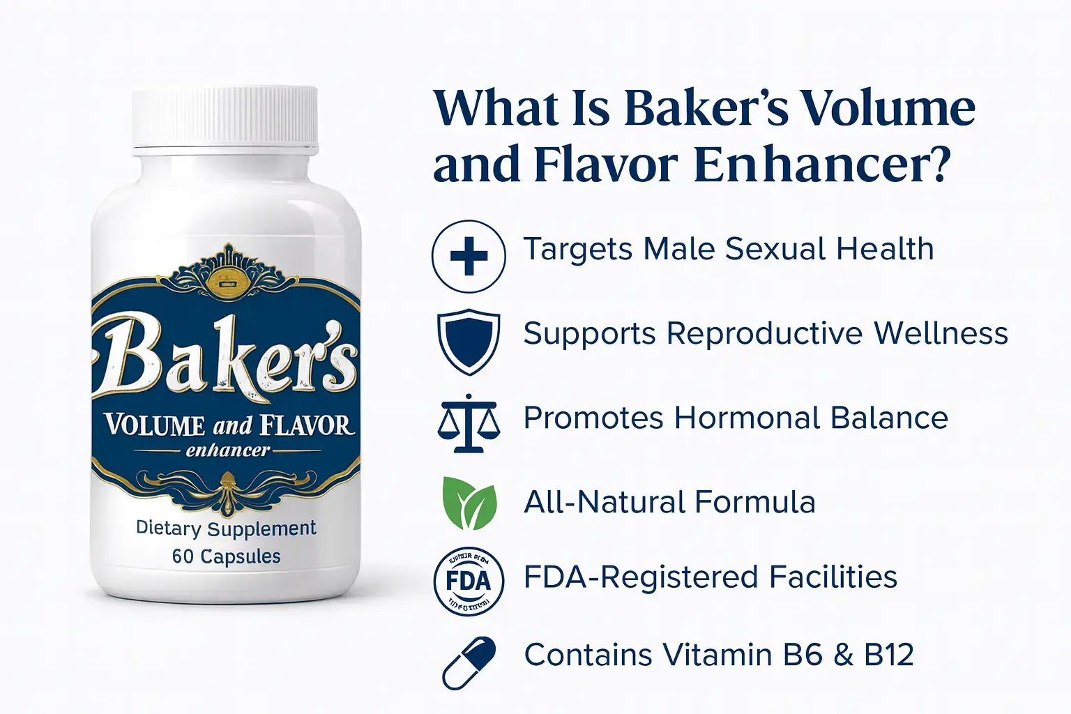 Baker's Volume and Flavour Enhancer — how the natural supplement works for men's reproductive wellness